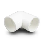 كوع بلاستيك UPVC زاوية 90° جدول 40 مقاس ¾ إنش أبيض