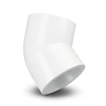 UPVC Plastic Elbow 45° ½ inch White