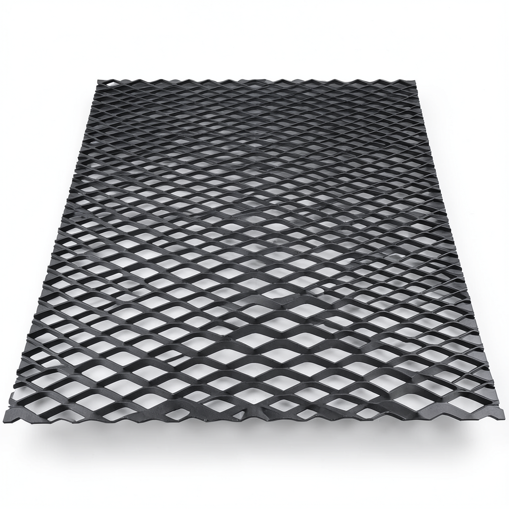 Hot Rolled Black Steel Expanded Metal Mesh Thickness 4.8 mm Width 2.44 m Length 4 m