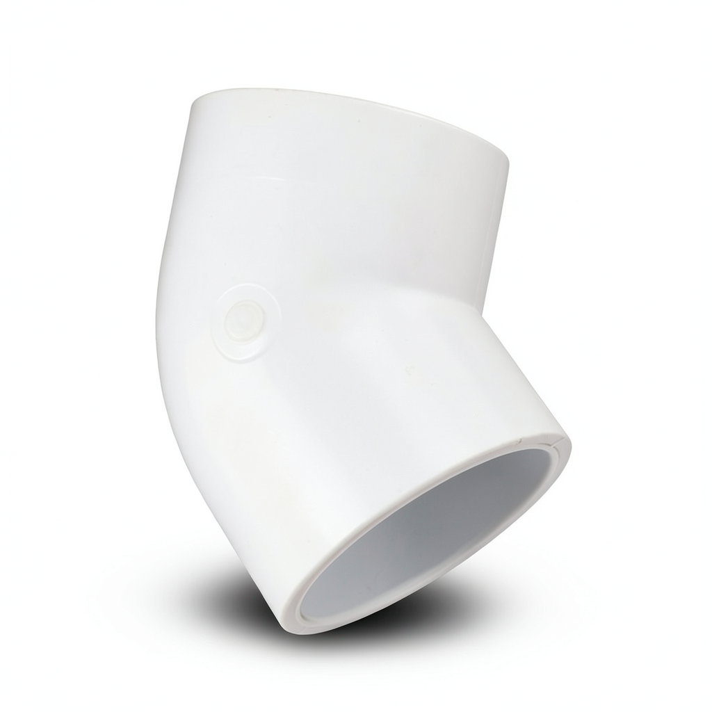 UPVC Elbow 45° Schedule 40 Size 1 ½ inch White