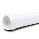 UPVC Plastic Pipe PN 6 Bar Class 3, Size 225 mm, Thickness 6.6 mm, White Color