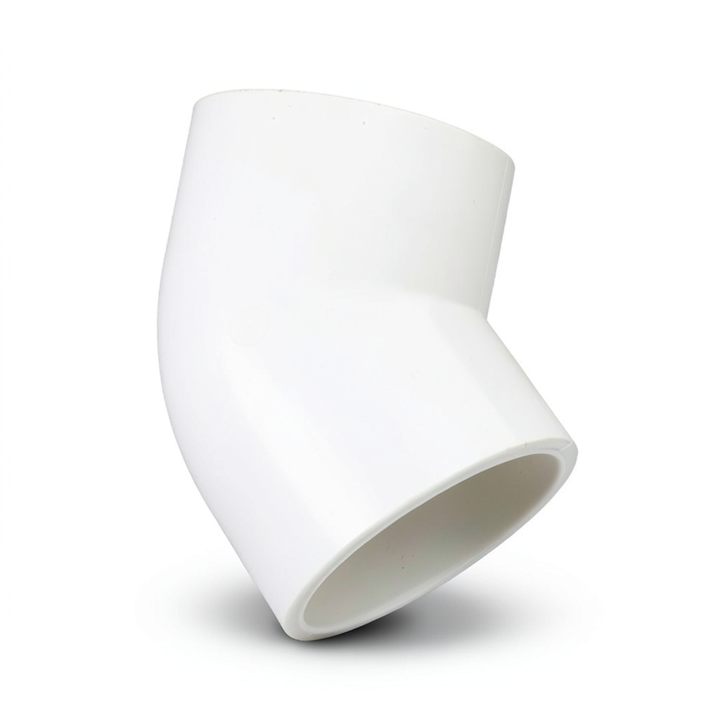 UPVC Plastic Elbow 45° 1¼ inch White