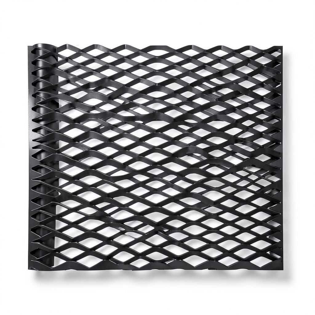 Hot Rolled Black Steel Expanded Metal Mesh Thickness 4.8 mm Width 2.44 m Length 6 m