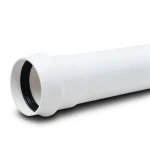 UPVC Plastic Pipe PN 4 Bar Class 2, OD 225 mm, Thickness 4.5 mm, White