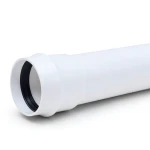 UPVC Plastic Pipe PN 4 Bar Class 2, Size 125 mm, Thickness 2.5 mm, White Color