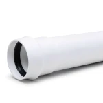 UPVC Plastic Pipe PN 4 Bar Class 2, Size 75 mm, Thickness 1.8 mm, White Color