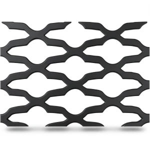 سلك شبك ممدد (بقلاوه) حديد مدرفل على الساخن شكل مزخرف سمك 1.4 مم مقاس 2.44×3 متر