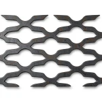 Hot Rolled Expanded Metal Sheet Flattened, Mozakhraf Shape, Wire Diameter 1.4 mm, Width 2.44 M, Length 5 M