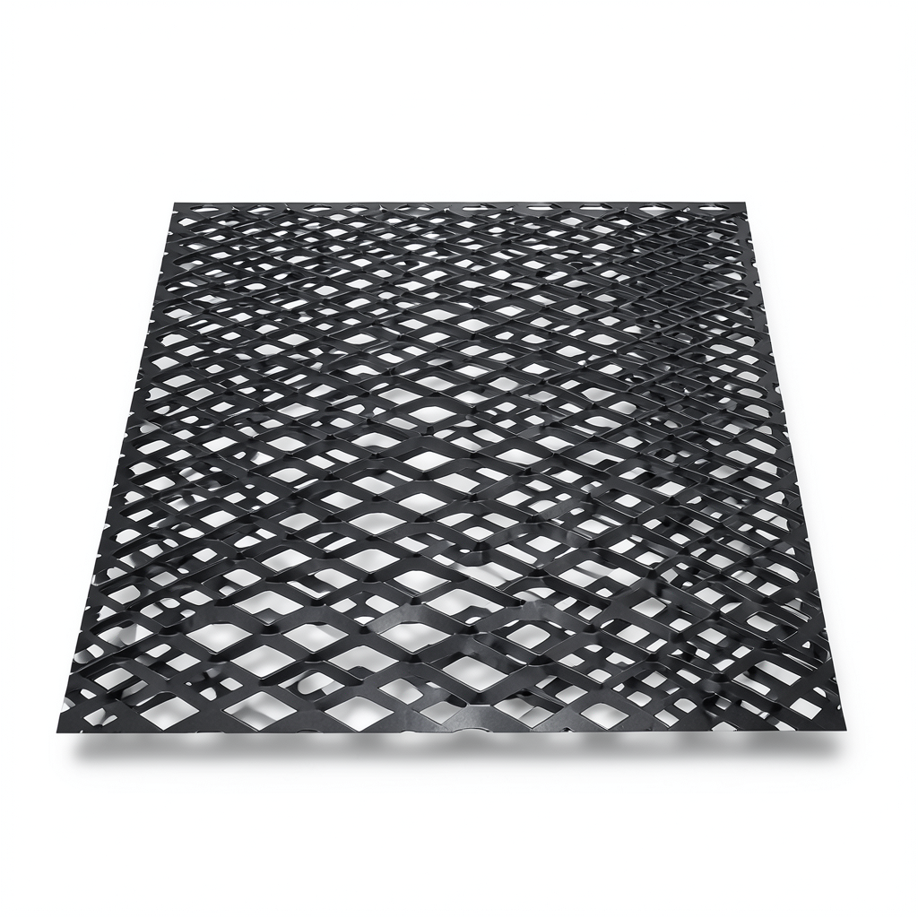 Hot Rolled Black Steel Expanded Metal Mesh Thickness 5.8 mm Width 2.44 m Length 6 m