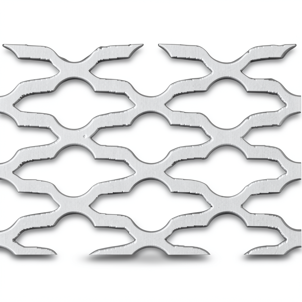 Hot Rolled Expanded Metal Mesh 1.4 mm Wire Diameter, 2.44 M Width, 7 M Length, Mozakhraf Design