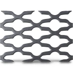 Hot Rolled Expanded Mesh Mozakhraf Shape Wire Diameter 1.5 mm Width 1.22 M Length 3 M