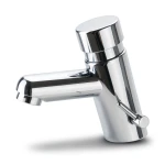 Chrome Automatic Washbasin Tap Two Lines Self Locking