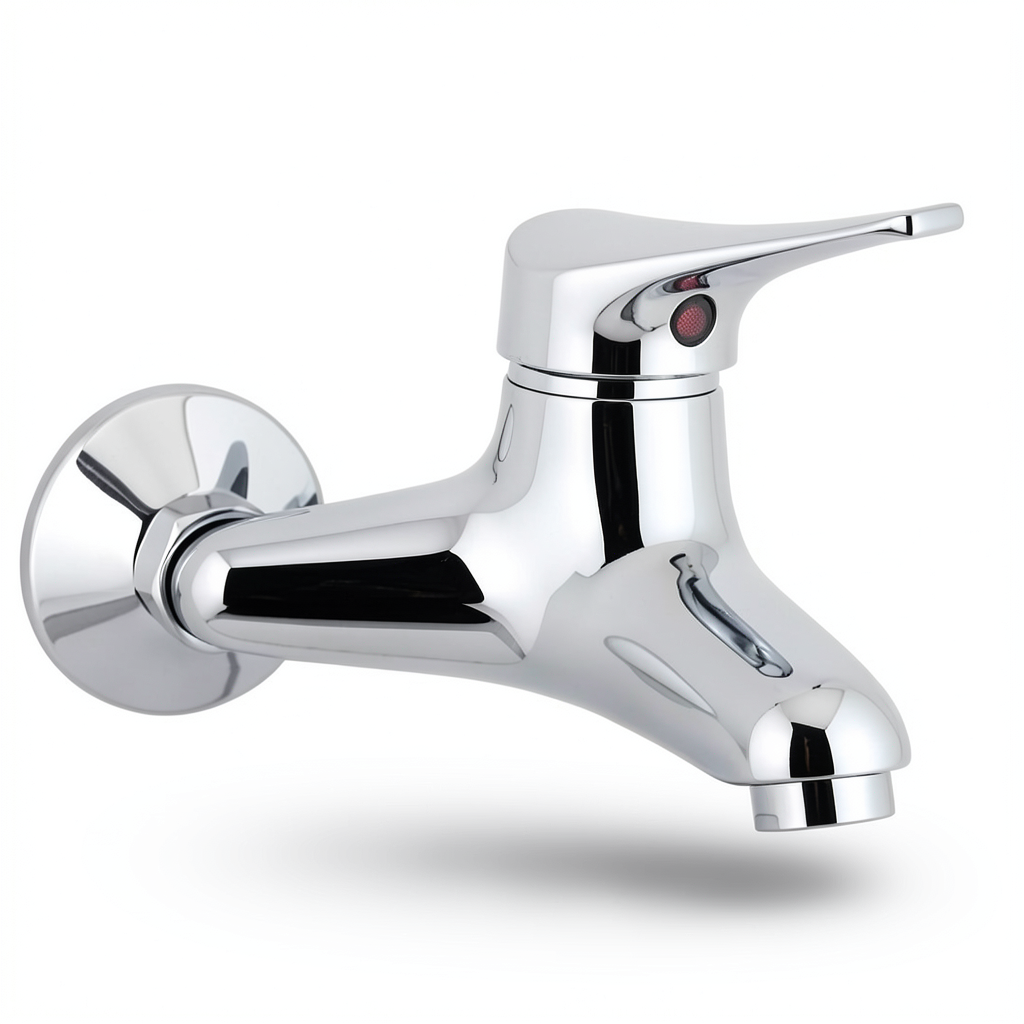 Italian Automatic Brass Washbasin Tap Chrome for Ablution