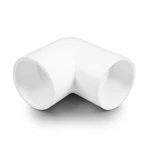 كوع UPVC زاوية 90° مقاس 1 إنش لون أبيض
