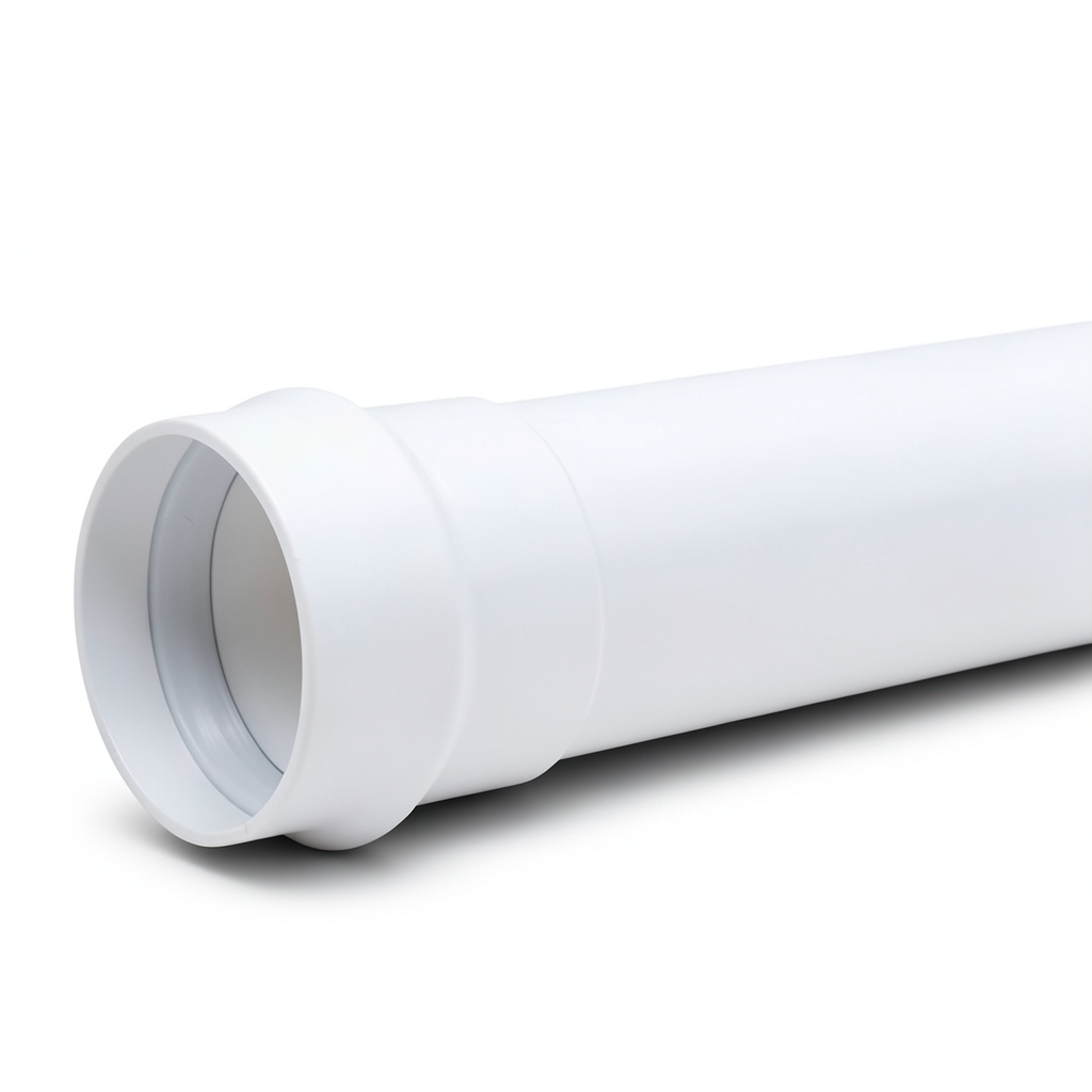UPVC Plastic Pipe Class 4 PN 10 Bar, Size 32 mm, Thickness 1.8 mm, White Color