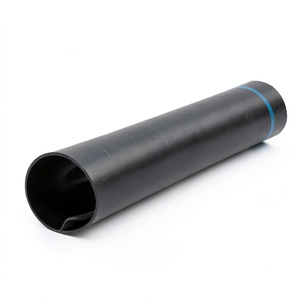 HDPE Pipe Working Pressure 10 Bar PE 100, Size 450 mm Thickness 26.7 mm Black