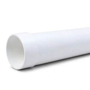 UPVC Plastic Pipe PN 4 Bar Class 2, 250 mm OD, 4.9 mm Thickness, White