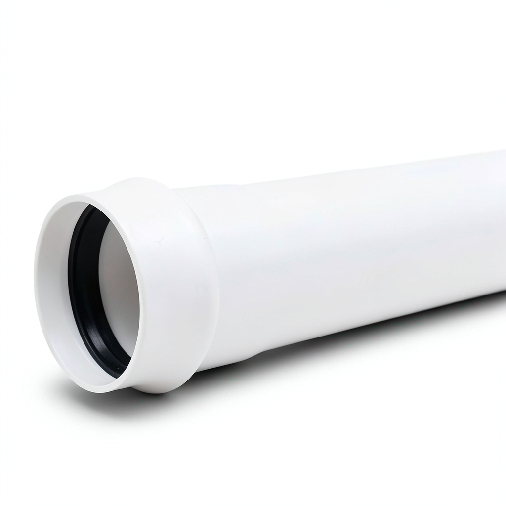 أنابيب بلاستيك UPVC ضغط 4 بار كلاس 2، مقاس 125 مم، سماكة 2.5 مم، لون أبيض