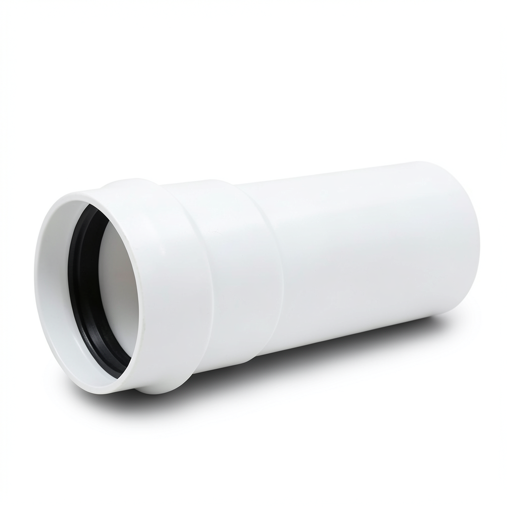 أنابيب بلاستيك UPVC ضغط 4 بار كلاس 2، مقاس 75 مم، سماكة 1.8 مم، لون أبيض