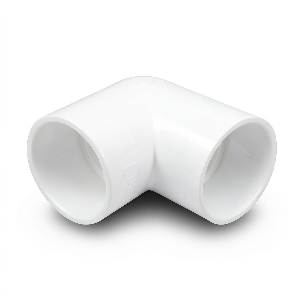 UPVC Plastic Elbow 90° Schedule 40 Size 1 ½ inch White