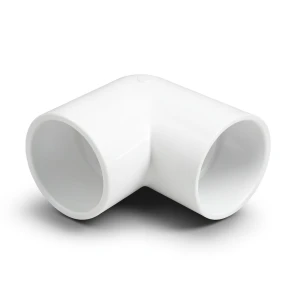 كوع UPVC زاوية 90° مقاس 1 إنش لون أبيض