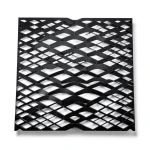 Hot Rolled Black Steel Expanded Metal Mesh Thickness 5.8 mm Width 2.44 m Length 7 m