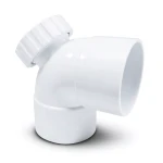 UPVC Elbow 87.5° With Door Al-Munif Brand 3 Inch, White