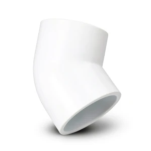 UPVC Elbow 45° 1 inch White | Al-Munif