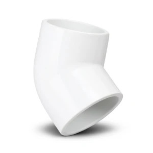 UPVC Elbow 45° Schedule 40 Size 1 ½ inch White