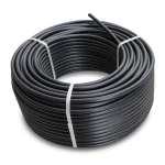 HDPE Plastic Coil Pipe Nominal Pressure 4 Bar PE 100 OD 50 mm SDR 33 Black