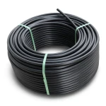 HDPE Plastic Coil Pipe Nominal Pressure 4 Bar PE 100 OD 63 mm SDR 33 Black