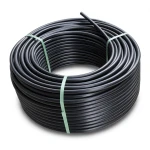 HDPE Plastic Coil Pipe PN 4 Bar PE 100, 90 mm Diameter, SDR 33, Black