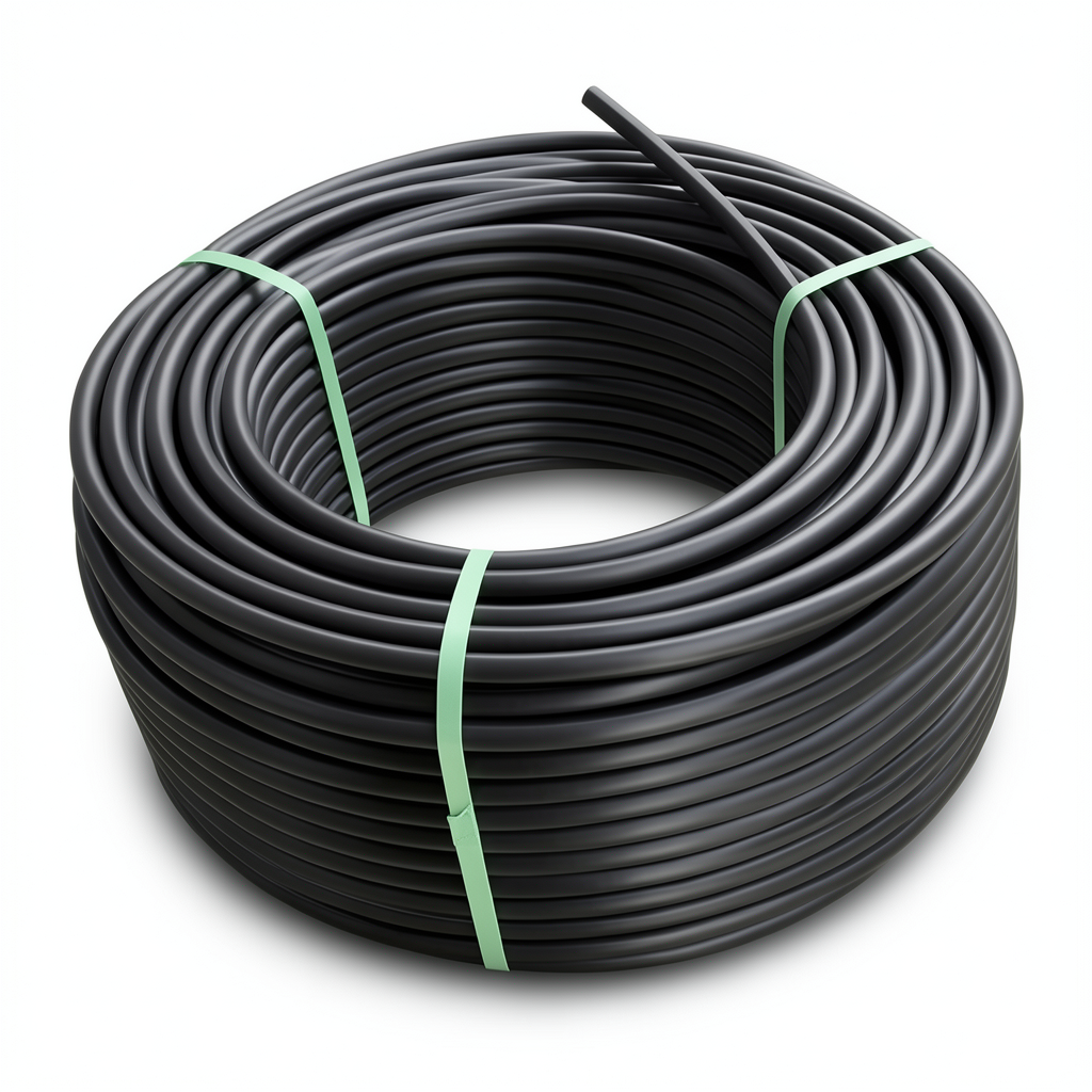 لفة أنابيب بلاستيك HDPE ضغط 4 بار PE 100 قطر خارجي 110 مم SDR 33 لون أسود