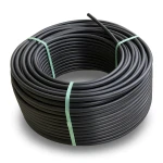 HDPE Plastic Coil Pipe Nominal Pressure 4 Bar PE 100 OD 125 mm SDR 33 Black