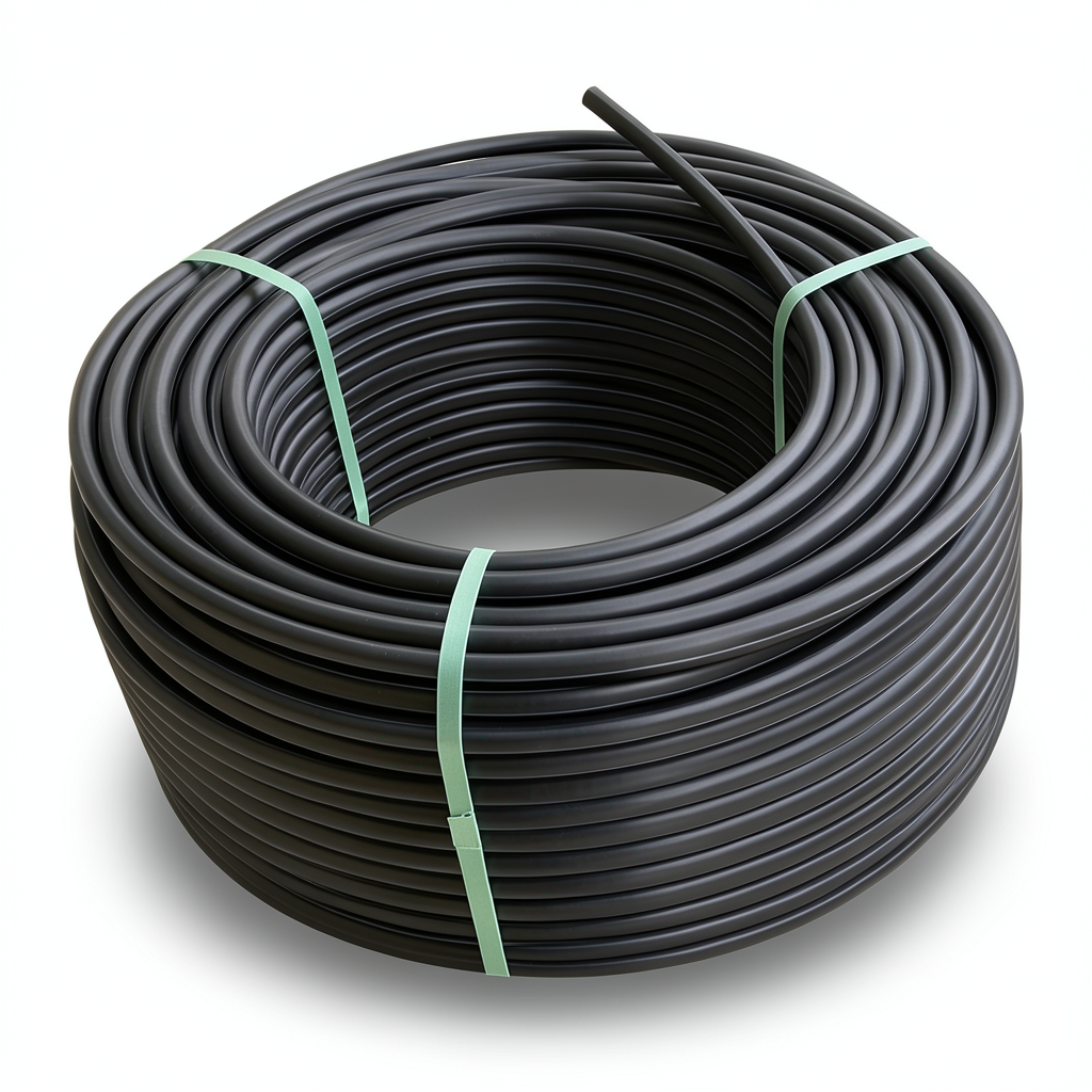 لفة أنابيب HDPE ضغط 4 بار PE 100 قطر خارجي 125 مم SDR 33 لون اسود