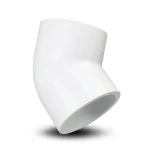 UPVC Elbow 45° Schedule 40 Size 4 inch White