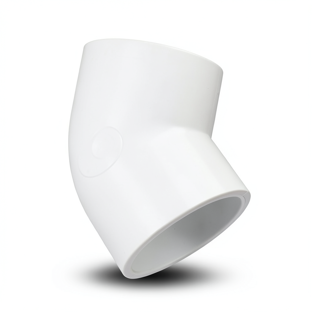 UPVC Elbow 45° Schedule 40 Size 4 inch White