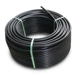 HDPE Plastic Coil Pipe Nominal Pressure 4 Bar PE 100 OD 50 mm SDR 33 Black
