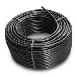 HDPE Plastic Coil Pipe Nominal Pressure 4 Bar PE 100 OD 63 mm SDR 33 Black
