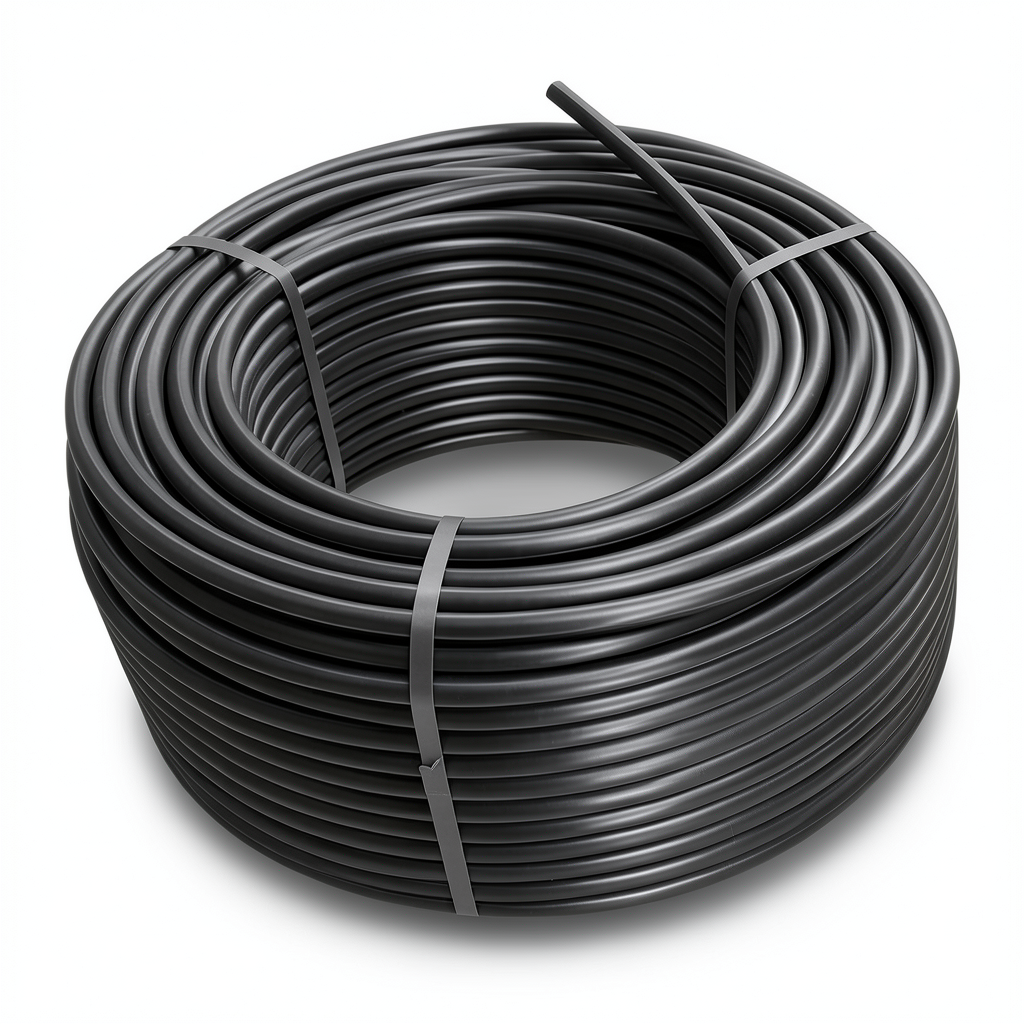 لفة أنابيب HDPE ضغط 4 بار PE 100 قطر خارجي 63 مم SDR 33 لون أسود