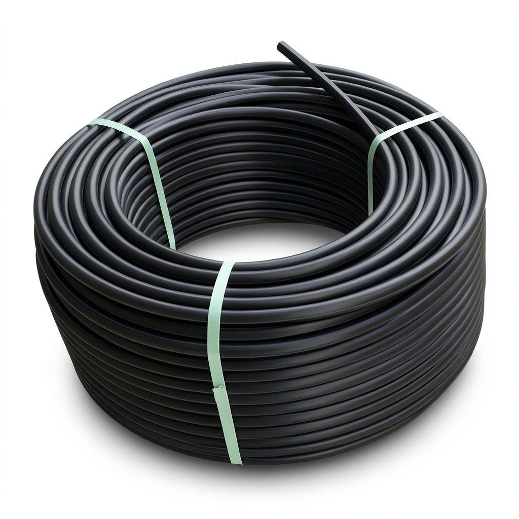 HDPE Plastic Coil Pipe PN 4 Bar PE 100 OD 75 mm SDR 33 Black