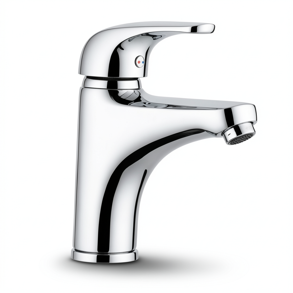 Italian Automatic Chrome Bathroom Washbasin Mixer Brass, Short