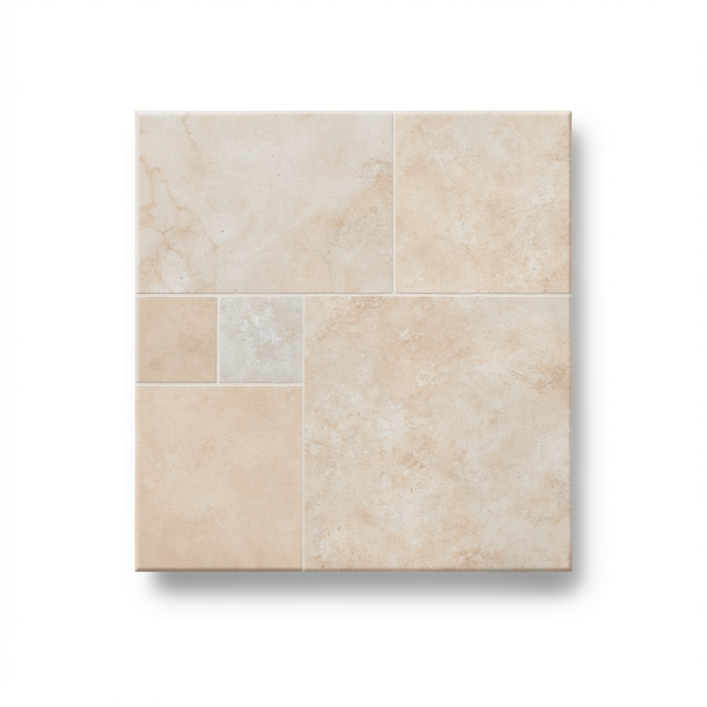 Porcelain Flooring 10 mm Thickness 60x60 cm Size Matt Almond Color, Fourat Model