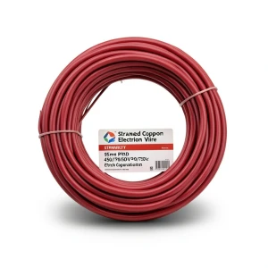 Stranded Copper Electric Wire 95mm2 450/750V PVC Insulation Red | Jeddah Cables Company