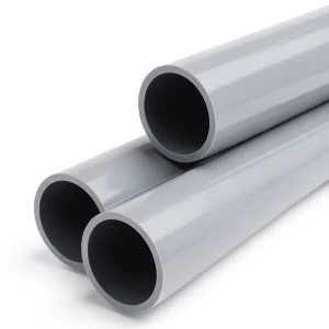 UPVC Plastic Pipe Size 125 mm Thickness 2.5 mm Gray Color