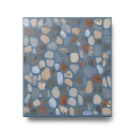 Porcelain Flooring 9 mm Thickness 30x30 cm Size Matt Blue, Colorado Model
