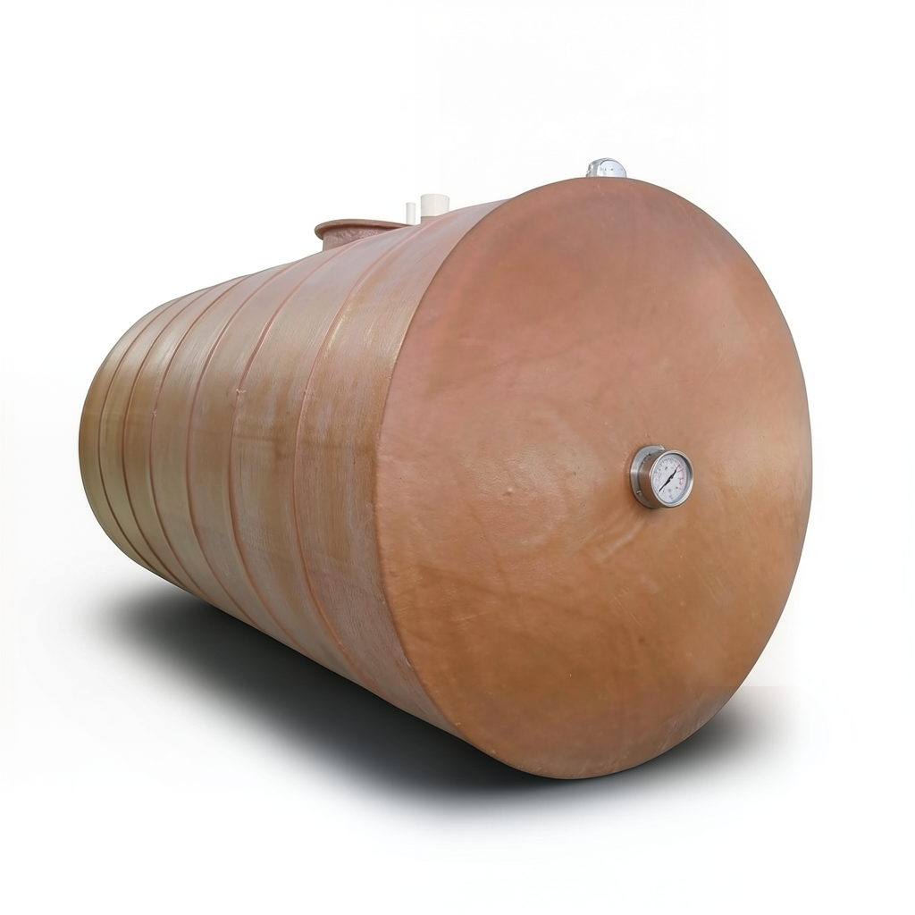 Water Tank Fiberglass Underground 40000 liter Capacity, 260 cm Diameter