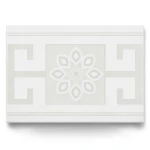 Rectangular Shape Ceramics Walls Size 33x50 cm, Insert Versailles White Color