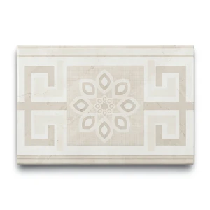Rectangular Ceramic Wall Tiles 33x50 cm, Insert Versailles Beige