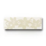 Ceramic Wall Tiles 20x5 cm Cream Bloom Color Rectangle